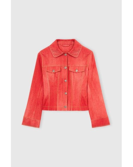 Ermanno Scervino Red Viscose Jacket