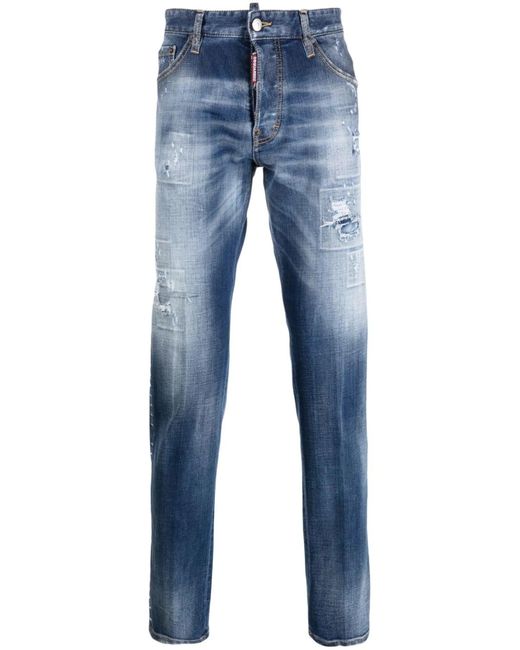 DSquared² Blue Jeans Cotton Elastane Coolguy for men