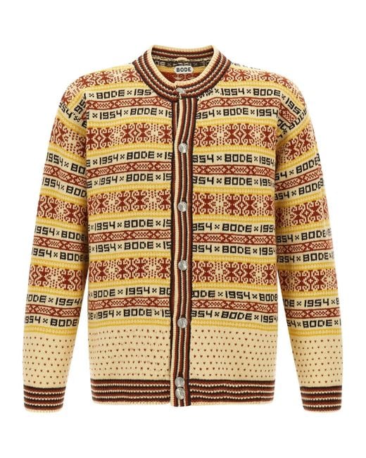 Bode Brown 'Marzipan' Cardigan for men