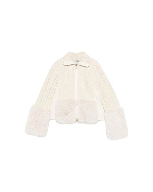Moncler White Outerwears Neutral