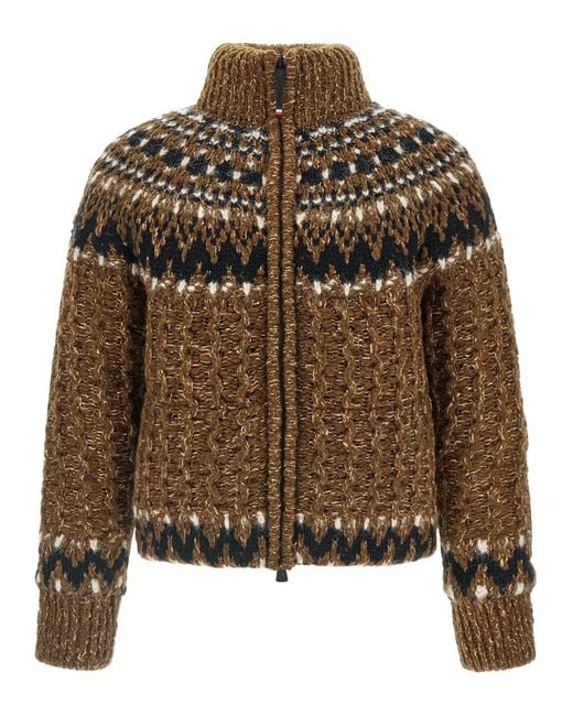 Moncler Brown 'Indren' Down Jacket for men