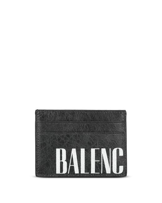 Balenciaga Black "Editor" Card Holder for men
