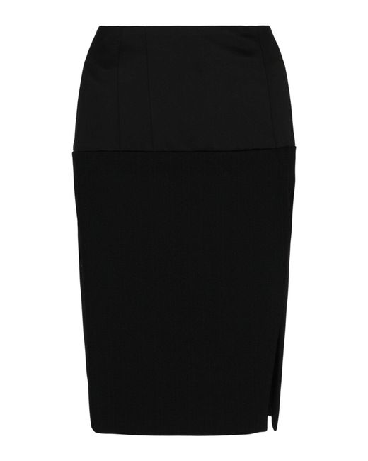 Givenchy Black Wool Blend Mini Skirt