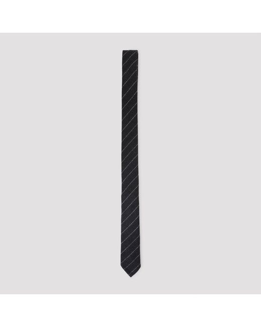 Thom Browne Black Thom Classic Tie for men