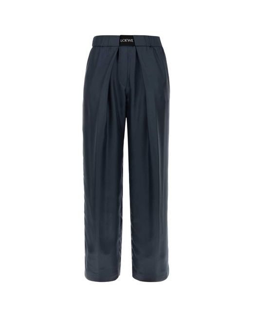 Loewe Blue Graphite Silk Pant