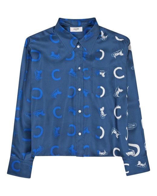 Céline Blue Camicia Corta