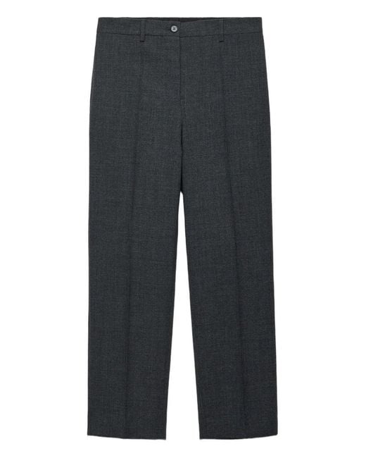 Prada Gray Rush Stitch Pants