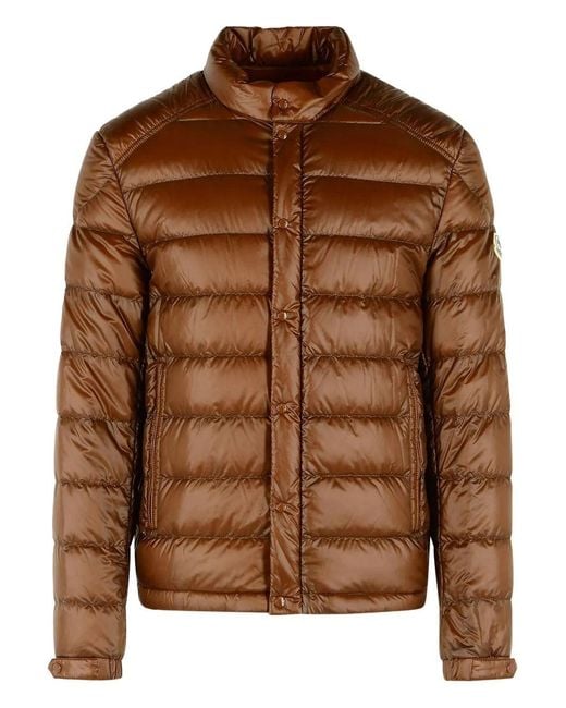 Moncler Brown Short Jacket Lyco for men