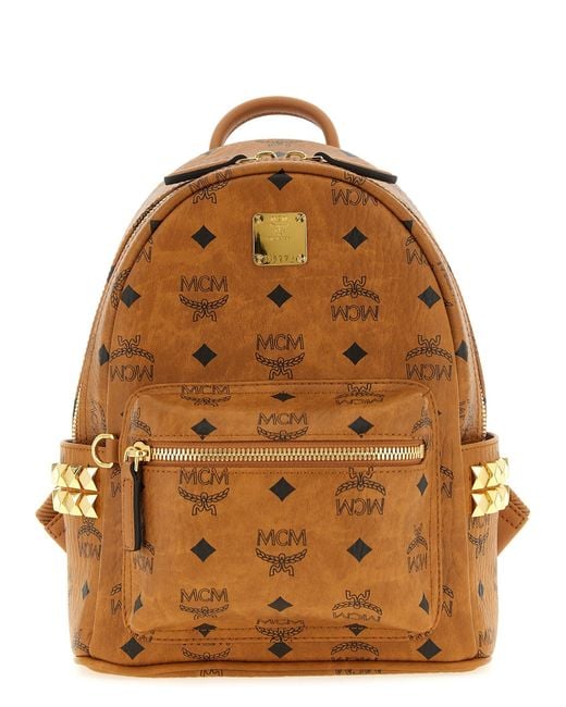 MCM Brown 'Stark' Mini Backpack