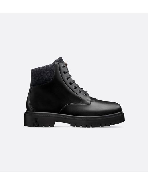 Dior Black Leather Boots for men