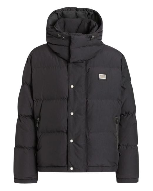 Dolce & Gabbana Black Jackets Outer: Polyamide for men