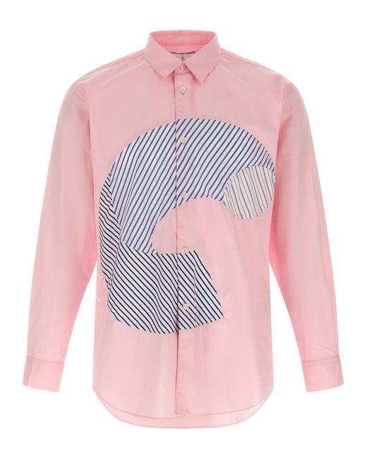 Comme des Garçons Pink Cotton Blouse for men