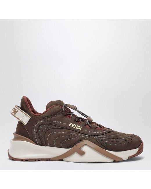 Fendi Brown Flow Sneakers