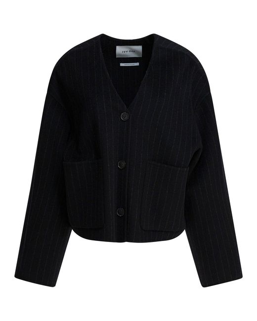 IVY & OAK Black Rws Wool Jacket