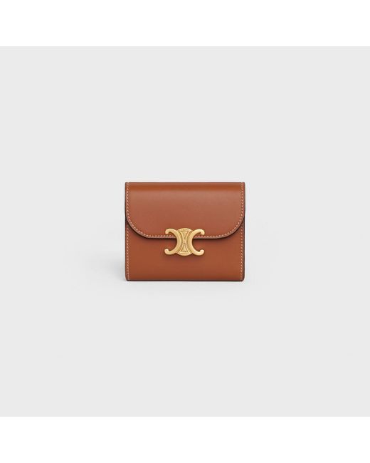 Women's Brown Small Flap Wallet