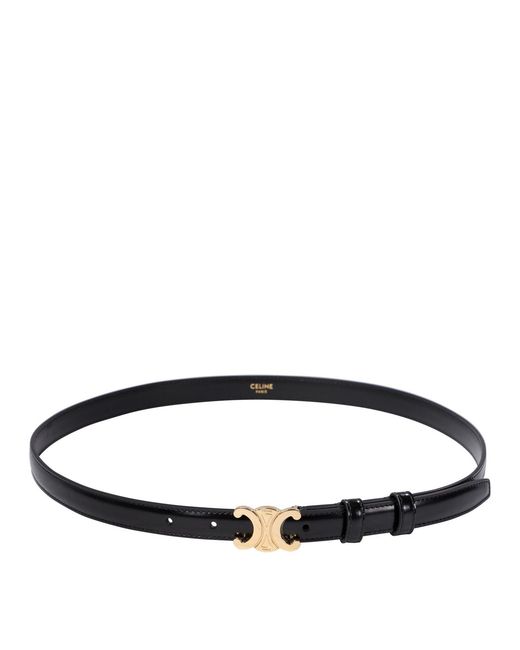 Céline Black Triomphe Belt