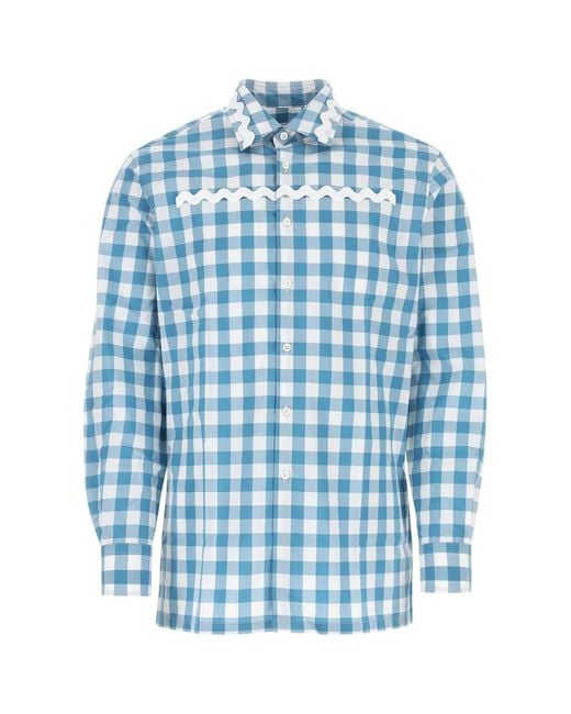 Prada Blue Camicia for men