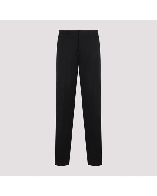 Lanvin Black Classic Wool Cigarette Pants for men