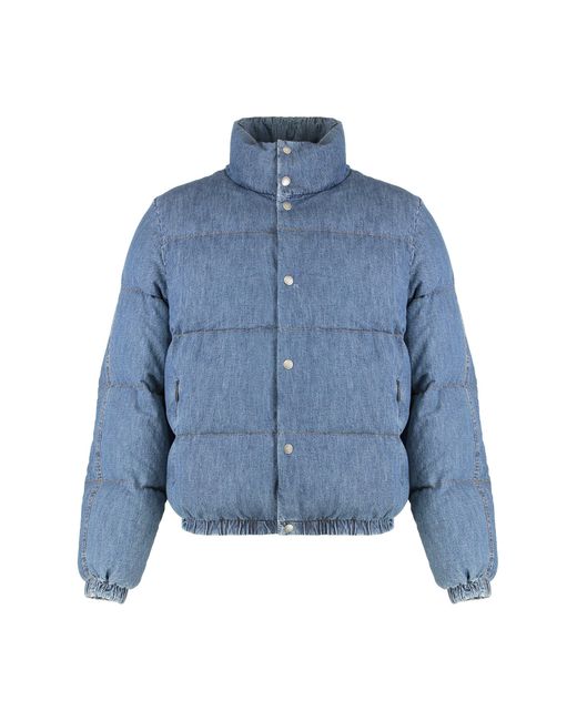 Dolce & Gabbana Blue Dolce & Gabbana Puffer Jacket for men