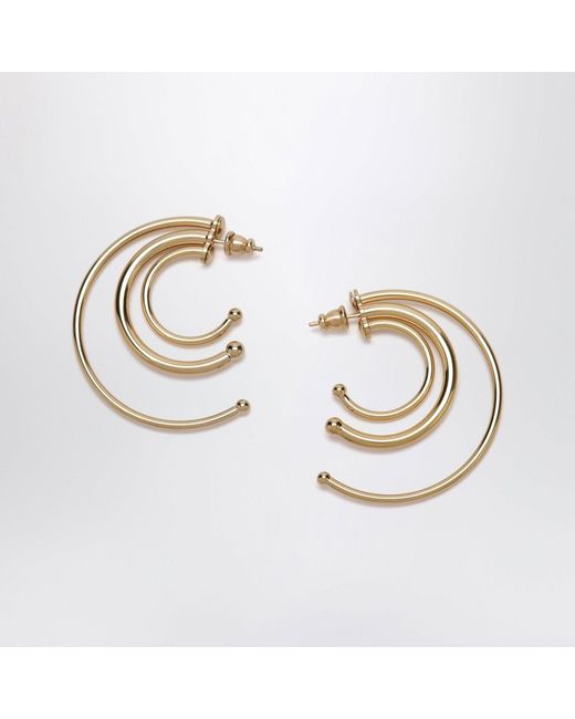 Panconesi Metallic Goldtone Multihoop Earrings