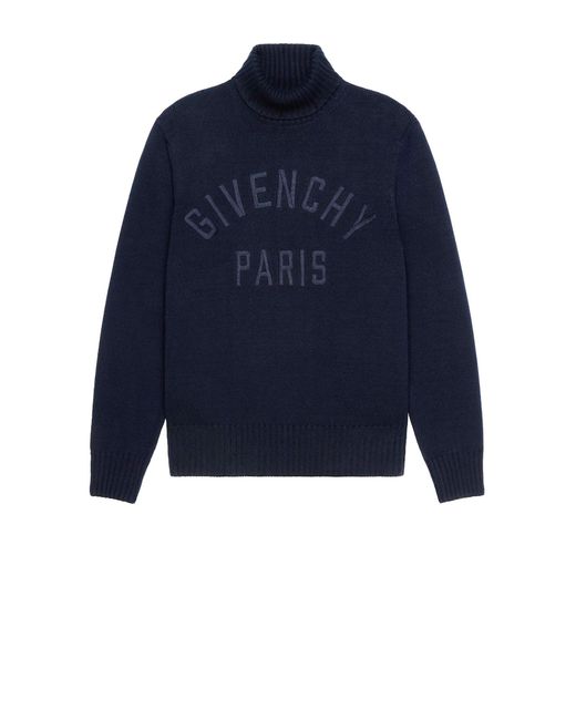 Givenchy Blue Turtleneck Sweater for men
