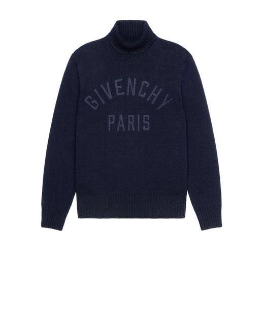 Givenchy Blue Turtleneck Sweater