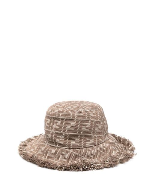 Fendi Natural Bucket Hat Ff