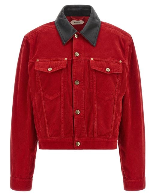 Versace Red Corduroy Jacket