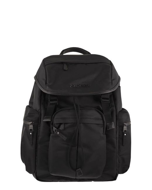 Premiata Black Technical Fabric Rucksack for men