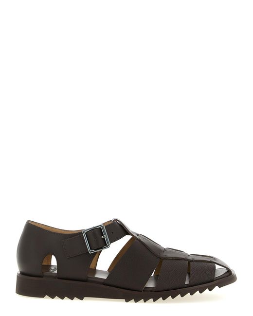 Paraboot Black Solid Sandals for men