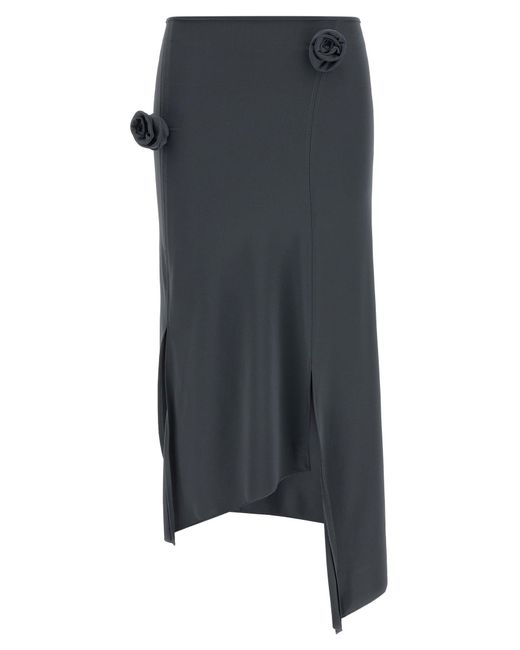 Coperni Gray Polyamide Midi Skirt