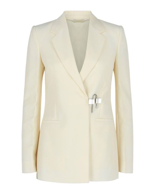 Givenchy Natural Fitted U-Lock Jacket
