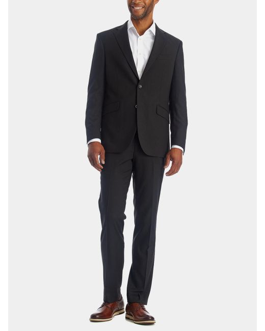 Cole Reaction Slim Fit Technicole Suit Jacket in Black for Men