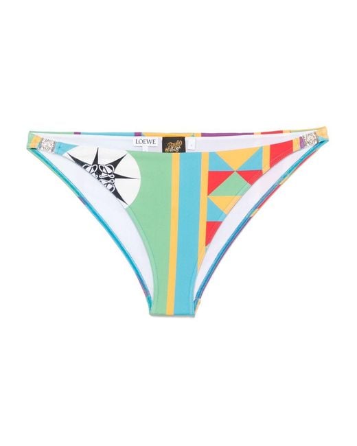 Loewe Blue Printed Bikini Bottom