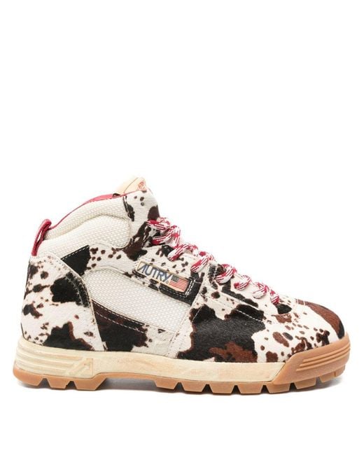 Autry Pink Malga Mid Sneakers