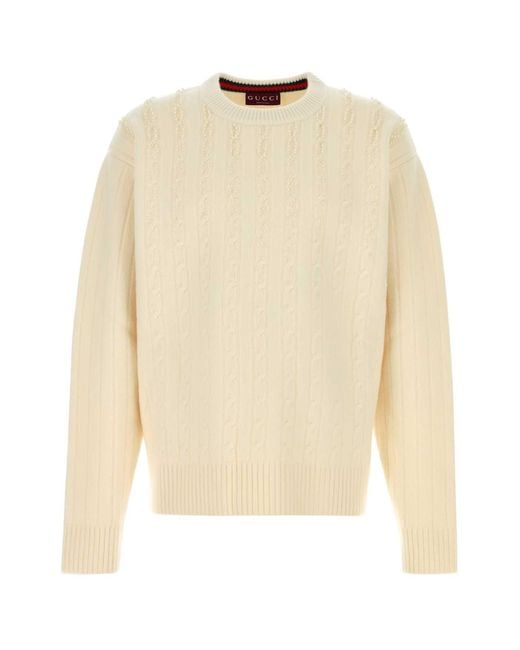 Gucci Natural Textured Sweater for men
