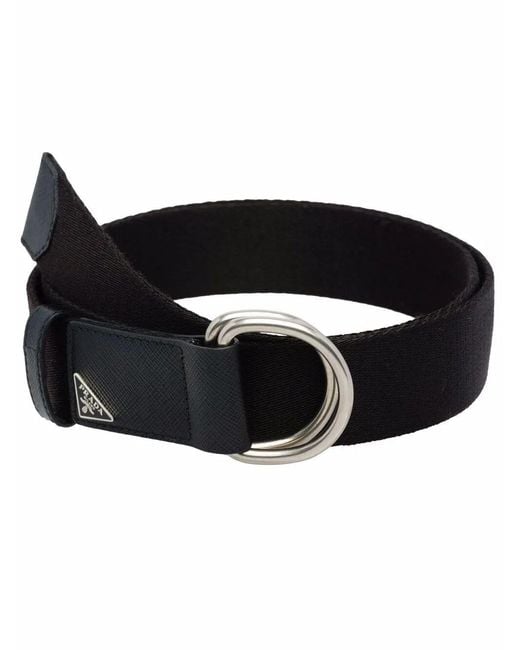 Prada Black Re-Nylon Belt for men