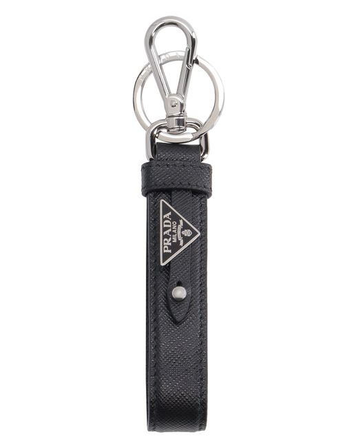 Men's Leather Keyring With Logo