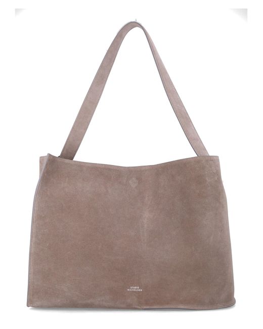 Studio Nicholson Brown Doublet Suede Tote
