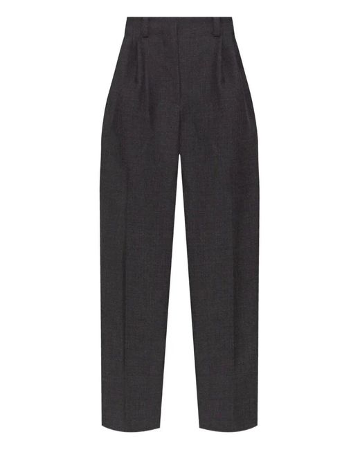 Givenchy Blue Pleated Wool Trousers Clothing
