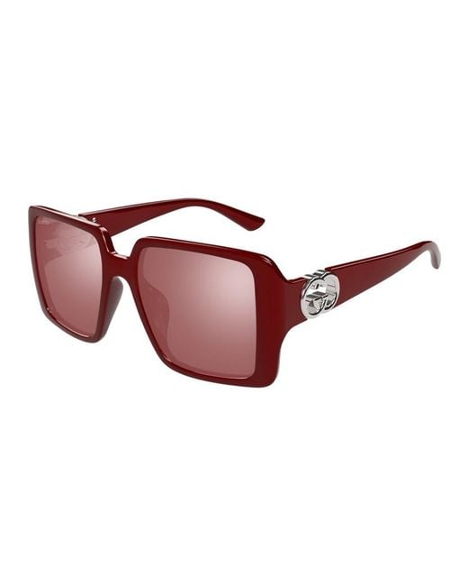 Gucci Red Square Burgundy With Mirror Gg1692S
