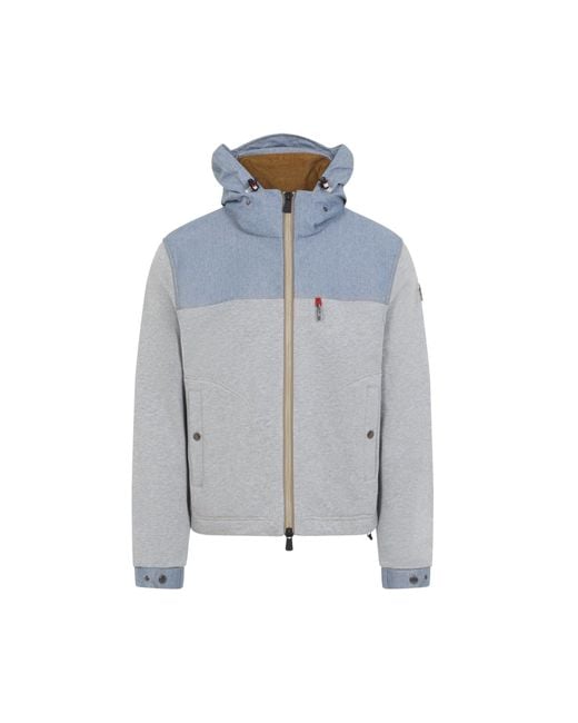 Moncler Blue Zip Up Jacket for men