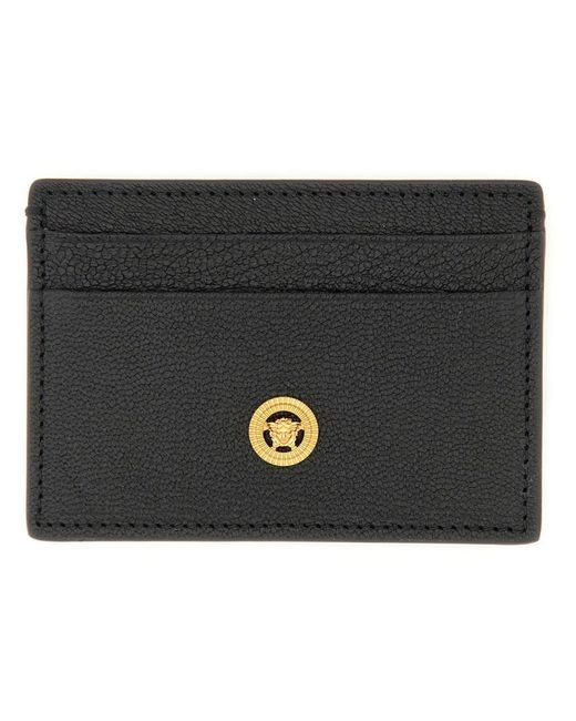 Versace Black Card Case "Jellyfish" Biggie for men