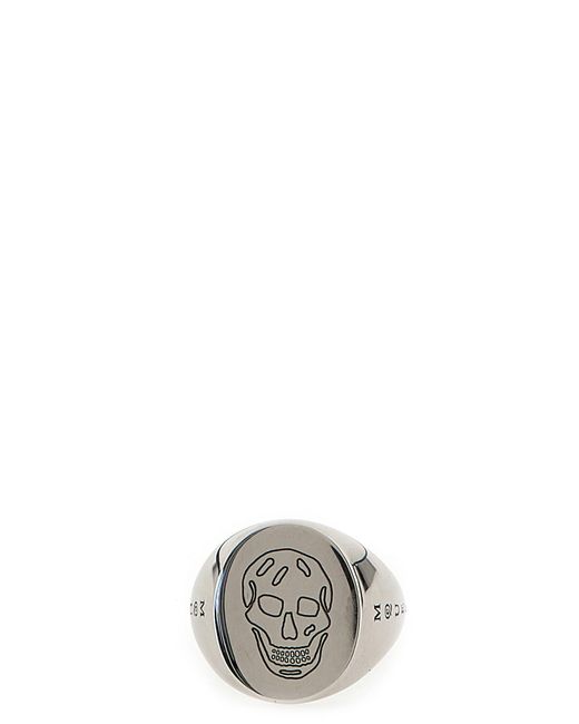 Men's Metallic 'Signet' Ring