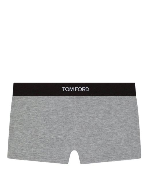 Men's Gray Logo Boxers