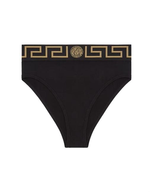 Versace Black Slip Con Greca for men