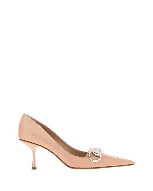 Gucci Pink Leather Pumps