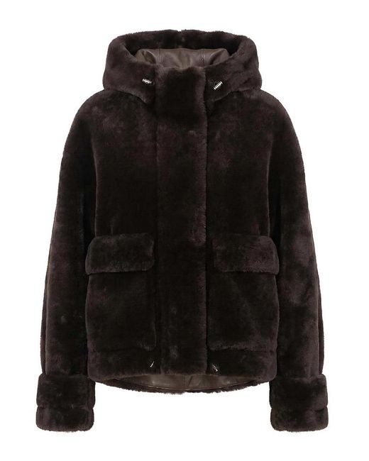 Blancha Black Shearling Jacket