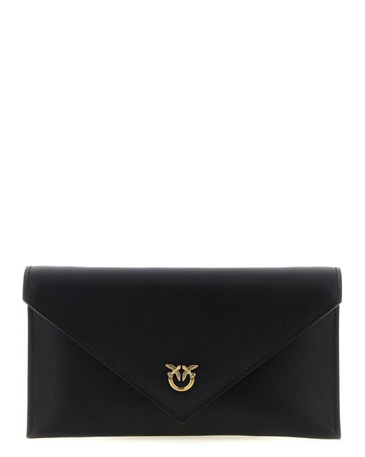 Pinko Black 'Flat Mini' Wallet On Chain
