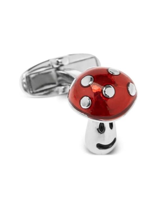 Paul Smith White Cufflink Toadstl for men